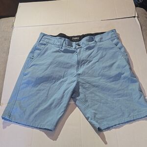 IZOD Men's Light Blue Flat Front Shorts